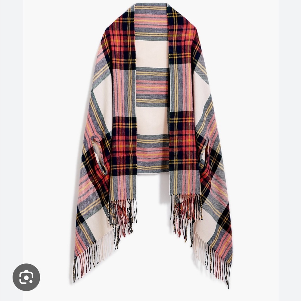 Jcrew plaid wrap NWT